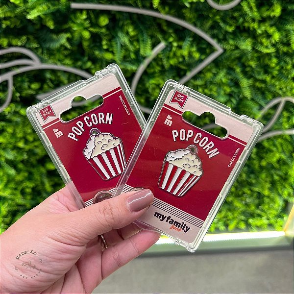 Plaquinha Popcorn (pipoca) - My Family