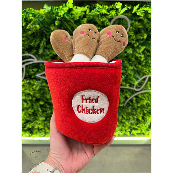 Pelúcia Interativa Burrow Bucket of Chicken (Balde de Frango) - Zippy Paws