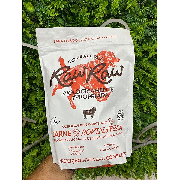 Hamburguinho Bovino 1kg  - RawRaw