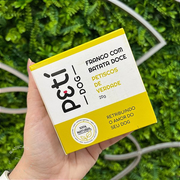 Mini Petisco Natural Sabor Frango com Batata Doce 20g - Petí