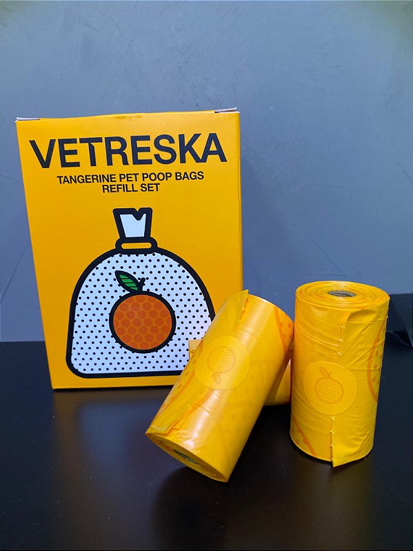 Saco Biodegradável Refil Tangerina - Vetreska