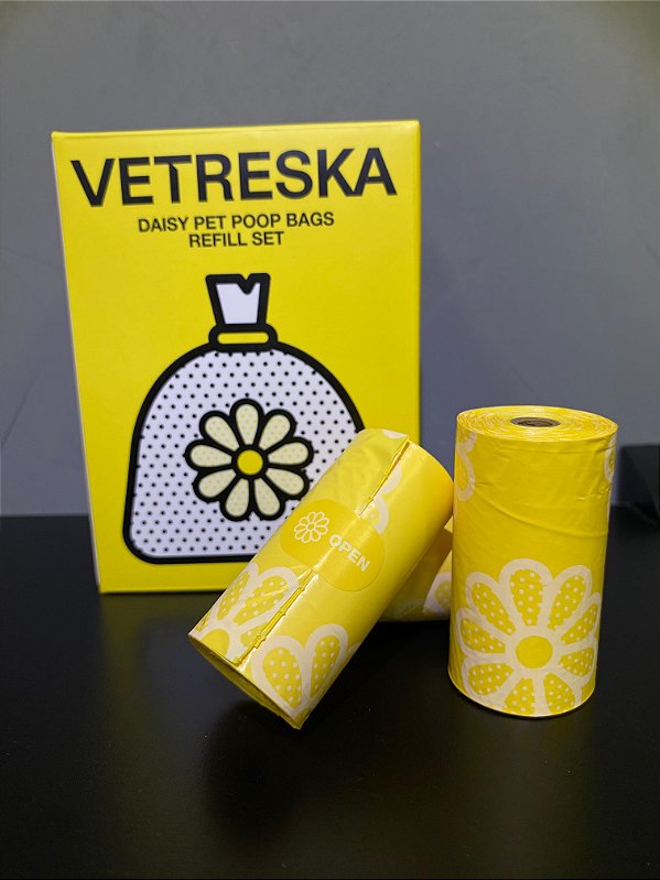 Saco Biodegradável Refil Daisy - Vetreska