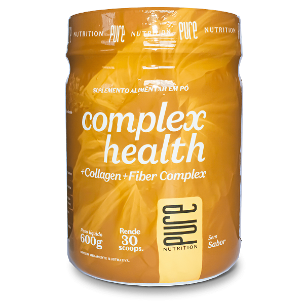Complexo de Peptídeos de Colágeno + 4 Fibras - Complex Health + Collagen + Fiber Complex 600g - Pure Nutrition