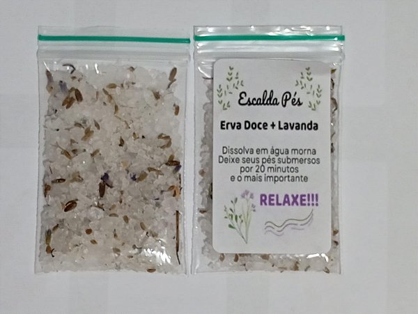 Escalda pés kit 45 unidades - Mimo para clientes e lembrancinha para eventos