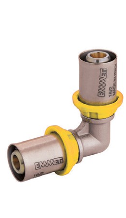 COTOVELO P/GAS 16MM X 16MM - PRENSAR
