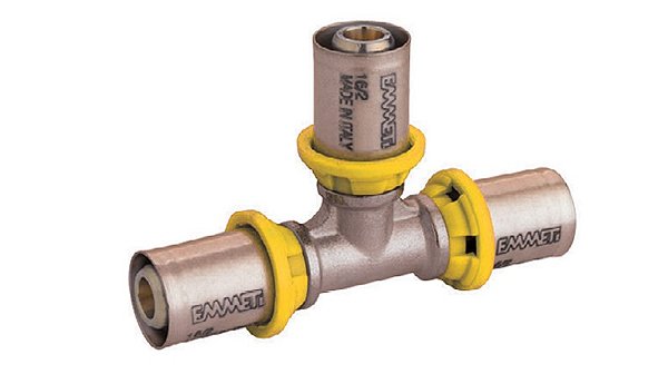 TEE P/GAS REDUCAO CENTRAL - 20MM X 16MM X 20MM - PRENSAR