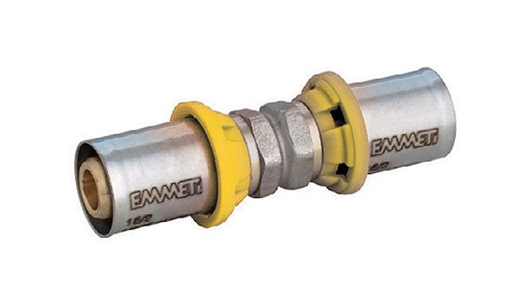 UNIÃO P/GAS 16MM X 16MM - PRENSAR
