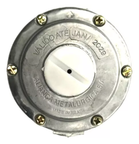 Regulador Gás Aliança 4kg/h 506/42 Cinza Estágio único