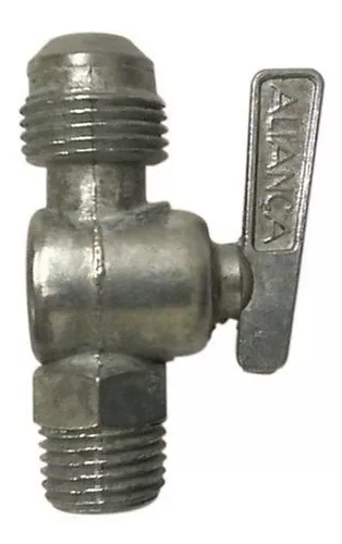 Registro Válvula Abre Fecha Gás 3/8 Npt X 3/8 SAE Aliança