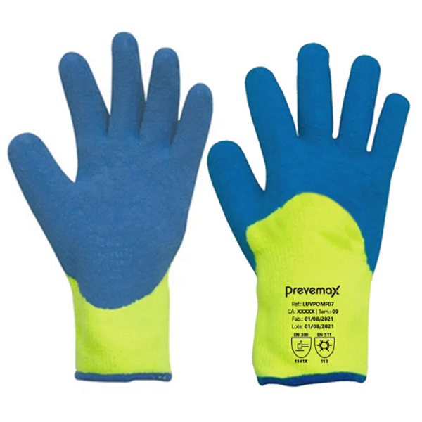 Luva Térmica para Baixa Temperatura até -30o com Fio Acrílico - Prevemax