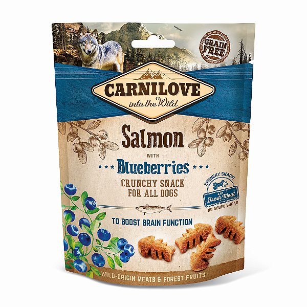 Snack Crocante de Salmão e Mirtilo 200g - Carnilove