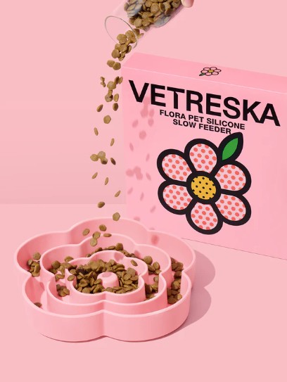 Comedouro Lento Flora Vetreska