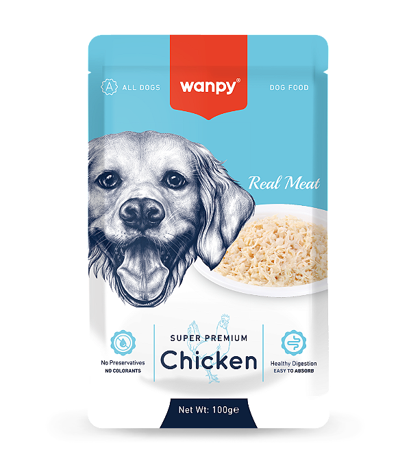 Sachê de alimento úmido com Frango - Wanpy