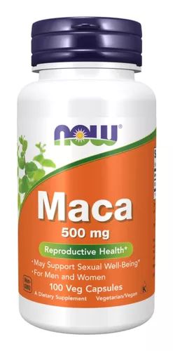 MACA PERUANA 500MG 100 CAPS - IMPORTADO - NOW FOODS