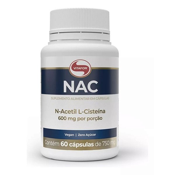 NAC 60 CAPSULAS 750MG - VITAFOR