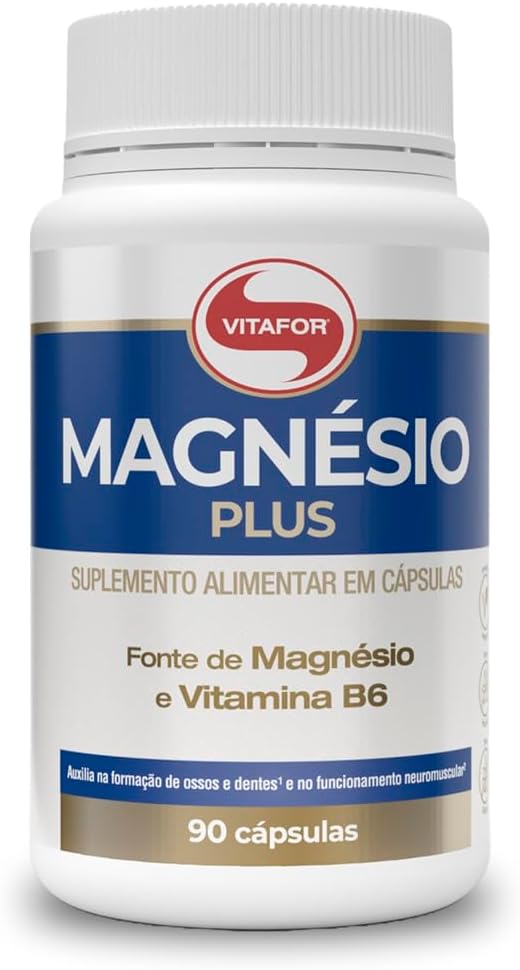 MAGNESIO PLUS COM VIT. B6 90 CAPSULAS - VITAFOR