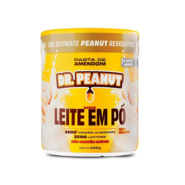 DR PEANUT - PASTA DE AMENDOIM - LEITE EM PO - 600GR