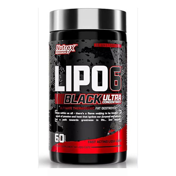 LIPO6 BLACK ULTRA CONCENTRADO 60 CAPS- NUTREX ( USA )