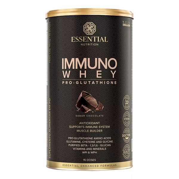 IMMUNO WHEY 465G -ESSENTIAL NUTRITION - SABOR CACAO