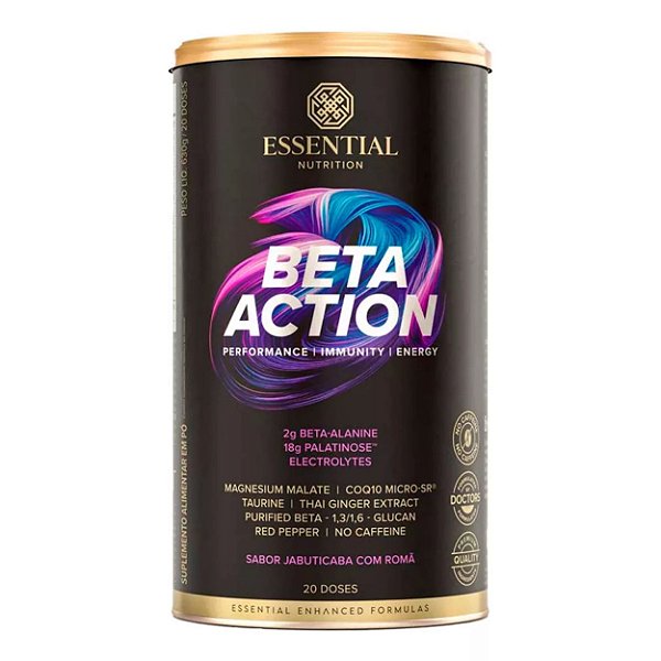 PRE TREINO BETA  ACTION - NITRATO - ESSENTIAL NUTRITION 630GR