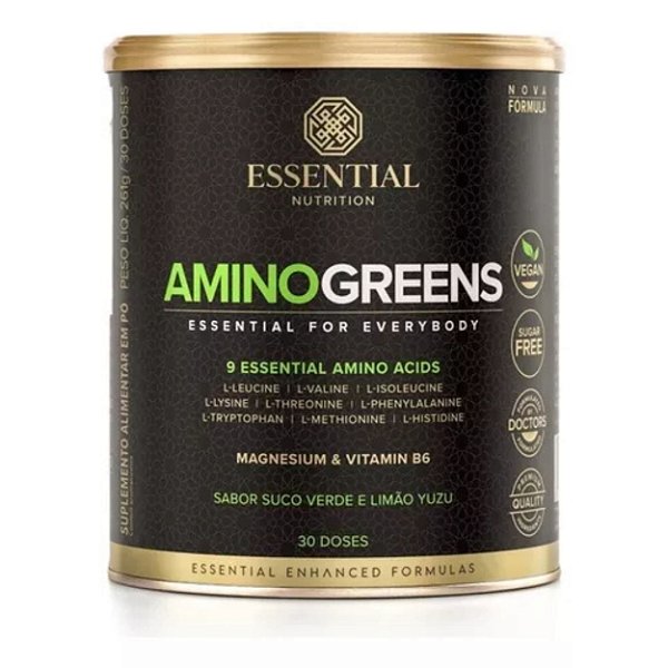 AMINOGREENS AMINOACIDOS ESSENCIAIS 261g - ESSENTIAL NUTRITION