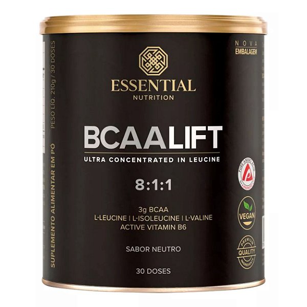 BCAA LIFT 8:1:1 - ESSENTIAL NUTRITION -  210G