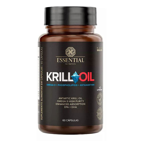 KRILL OIL - ESSENTIAL NUTRITION - 60 CAPS