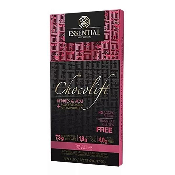 CHOCOLIFT BE ALIVE (UN) BERRIES & AÇAI - ESSENTIAL  NUTRITION