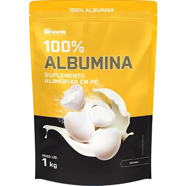 ALBUMINA PURA ORIGINAL 1KG - GROWTH SUPPLEMENTS