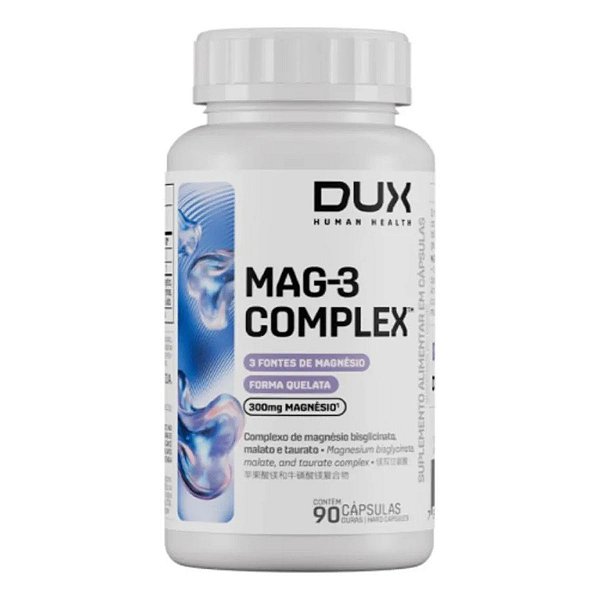 MAGNESIO MAG -3 COMPLEX 300MG 90 CAPS - DUX MUTRITION