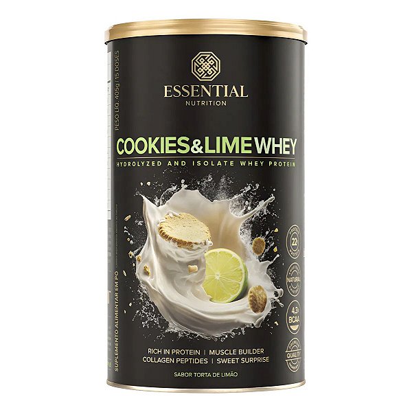 WHEY COOKIES & LIME 405G - ESSENTIAL NUTRITION