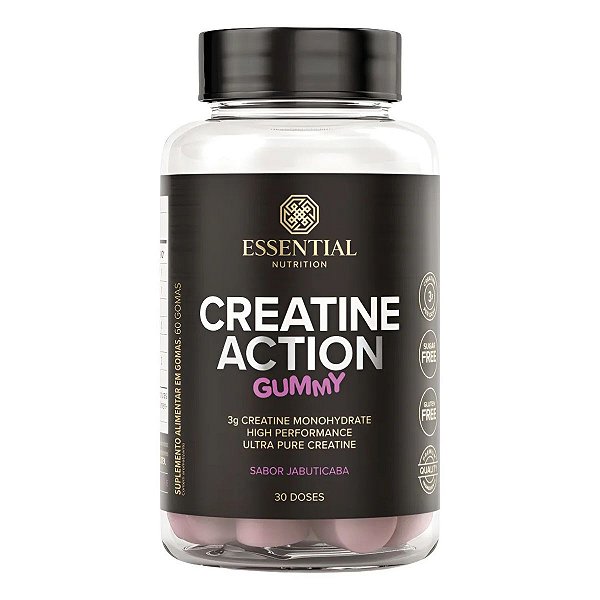 CREATINA ACTION GUMMY 60GOMAS - ESSENTIAL NUTRITION