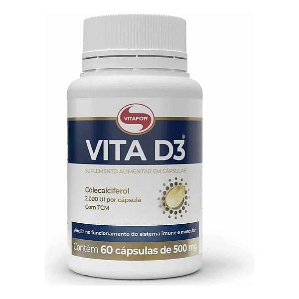 VITA D3 2000UI 60 CAPS - VITAFOR
