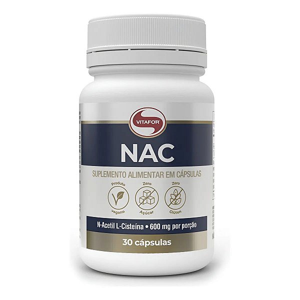 NAC 30 CAPSULAS 600MG - VITAFOR