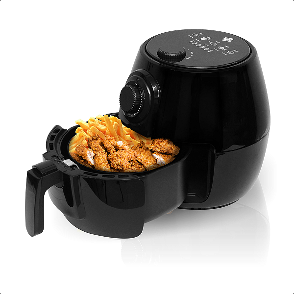 Fritadeira Elétrica sem Óleo Air Fryer Tronos AF4001-M - 3 Litros - 1400W - 220V - Preto