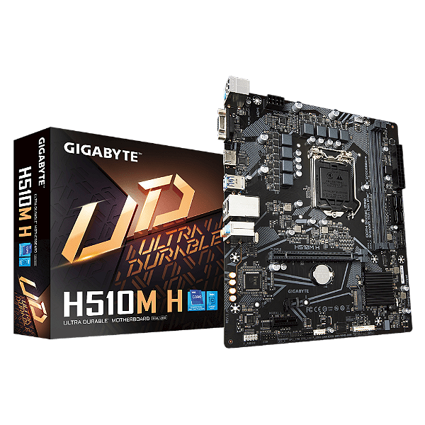 PLACA MAE DESK GIGABYTE 1200 H510M-H (2xDDR4/1XHDMI/1xVGA/1xM.2/1xPCI-X16/1xPCI-E/2xUSB3.2) BOX