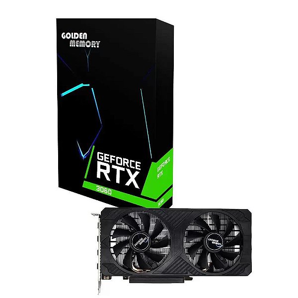 PLACA DE VÍDEO PCI EXP. 12GB/192BITS RTX3060M GOLDEN MEMORY RTX3060-12GD6 GDDR6 BOX