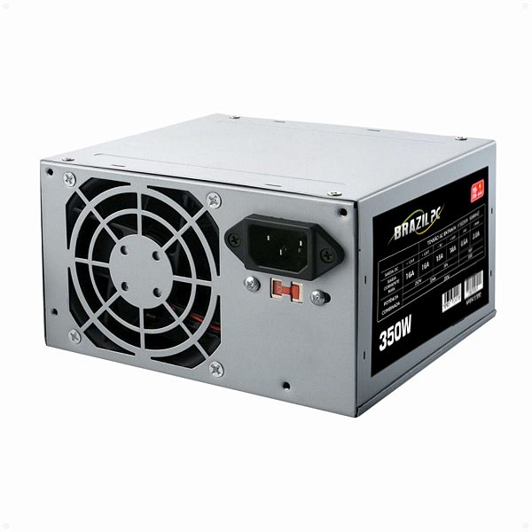 FONTE ATX 350W BRAZILPC BPC-325V1.2 24 PINOS OEM