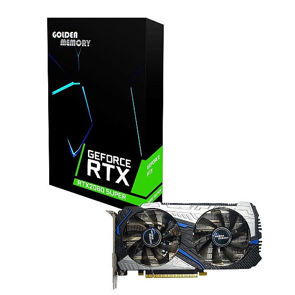 PLACA DE VÍDEO PCI EXP. 8GB/256BITS RTX2060 SUPER GOLDEN MEMORY RTX2060-8GD6 GDDR6 BOX