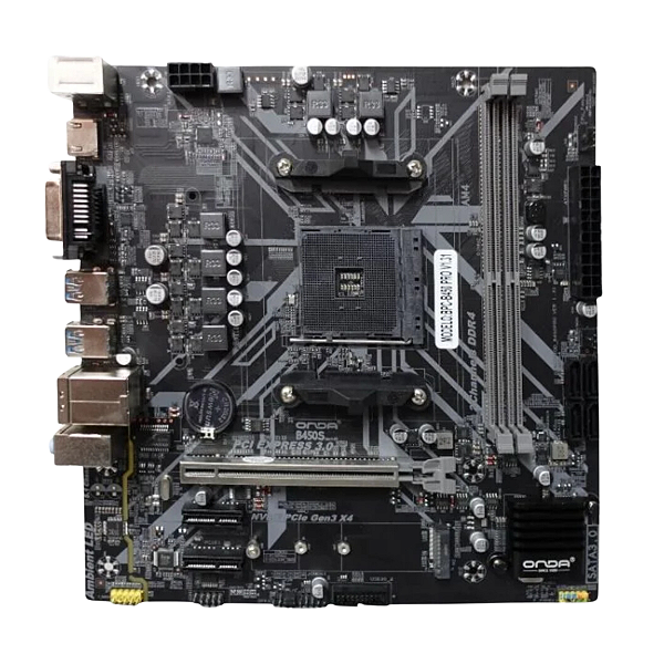Placa-Mãe BrazilPC BPC-B450 PRO V1.31 AMD B450 Socket AM4 DDR4 M.2 HDMI USB 3.0 Micro ATX