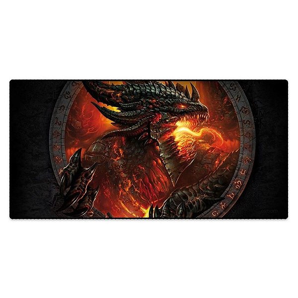 MOUSE PAD GAMER EXBOM MP-7035C01 DRAGÃO DE FOGO 02589 BOX