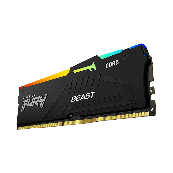 MEMORIA DESK 8GB DDR5 5200 KINGSTON FURY BEAST RGB KF552C40BBA-8 BOX   I