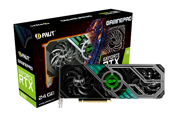 PLACA DE VÍDEO PCI EXPRESS 24GB/384BITS RTX3090 PALIT GAMINGPRO NED3090019SB-132BA GDDR6X BOX