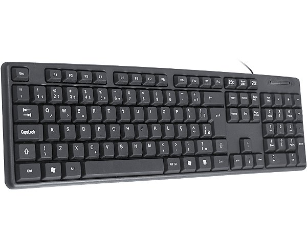 TECLADO USB K-MEX KB-3728U PRETO 1.2M BOX