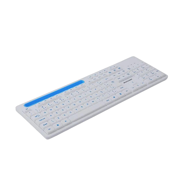 TECLADO USB COM FIO MULTIMÍDIA SLOT PARA TABLET ATE 10" CABO 130CM  BRANCO TC263 MULTILASER BOX