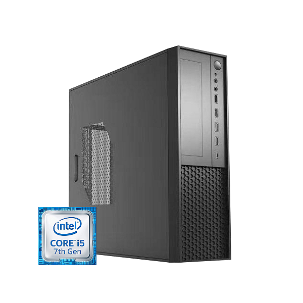 COMPUTADOR COM GABINETE SLIM /PLACA MÃE ASUS 1151 H110/ PROCESSADOR I5-7400/8GB RAM /500GB HD / WINDOWS 10) (USADO)