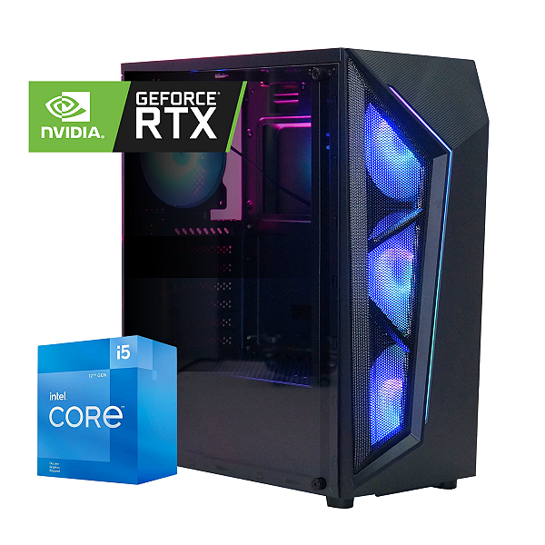 COMPUTADOR GAMER BRAZIL PC INTEL I5 12400F/32GB/M.2 512GB/BPC H610/VGA 12GB/FONTE 700W #