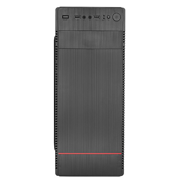 GAB. ATX BRAZILPC BPC-H40 C/ 1 BAIA PRETO (2xUSB+AUDIO) S/ FONTE BOX