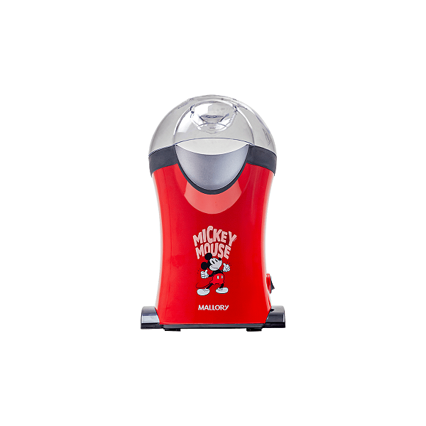 Pipoqueira Elétrica Mallory Disney Mickey Mouse 1200W Sem Óleo 220V Vermelha Outlet Box