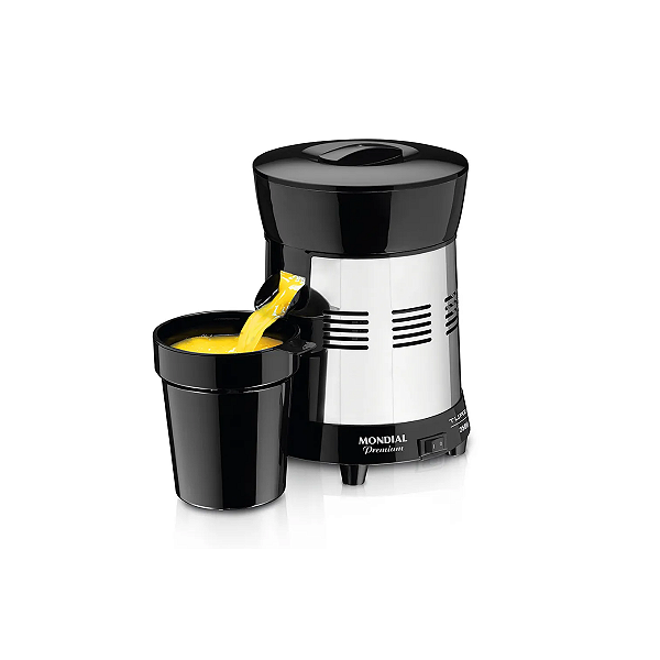 Extrator de Frutas Mondial E-10 Turbo Premium 250W Bivolt 127V/220V - Preto/Inox Outlet Open